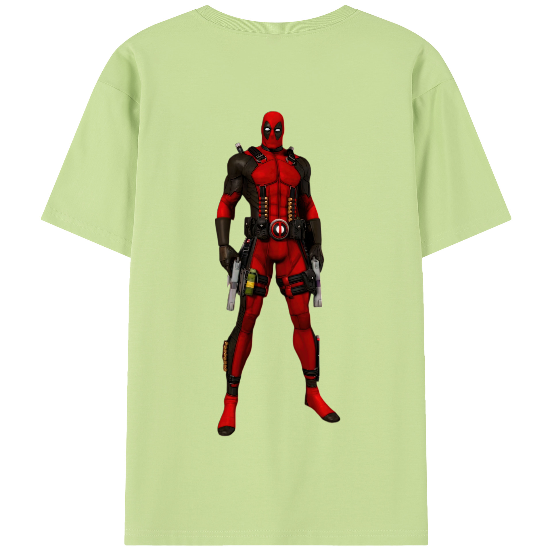 （画像用） Deadpool デッドプール 綿100％半袖Tシャツ（背面プリント）